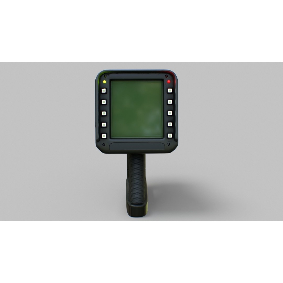 Sci-Fi Portable Scanner 3D Model – Low Poly PBR Asset, FBX, OBJ - View 6