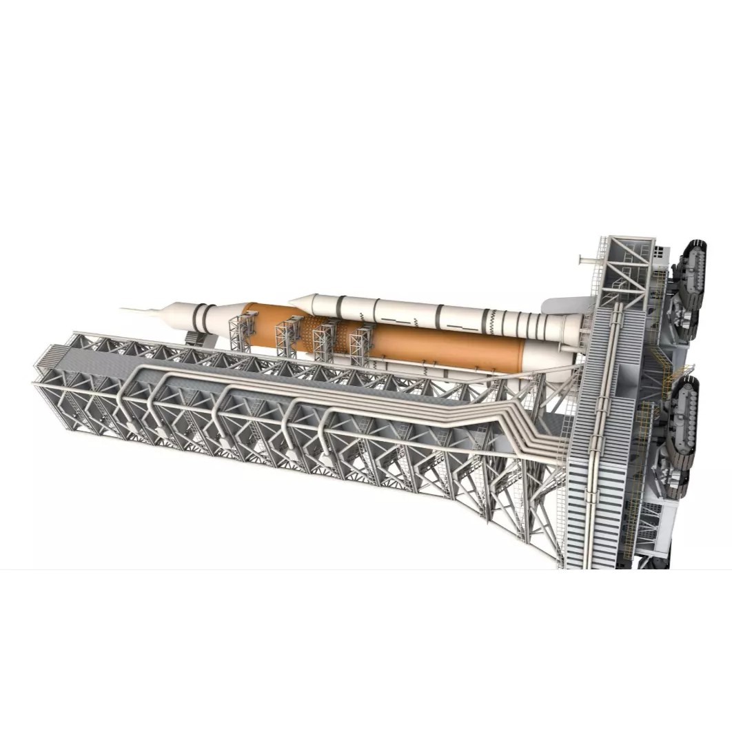 SLS Mobile Launcher Platform 3D Model – High Poly Game Asset, FBX, OBJ, Blender - View 10
