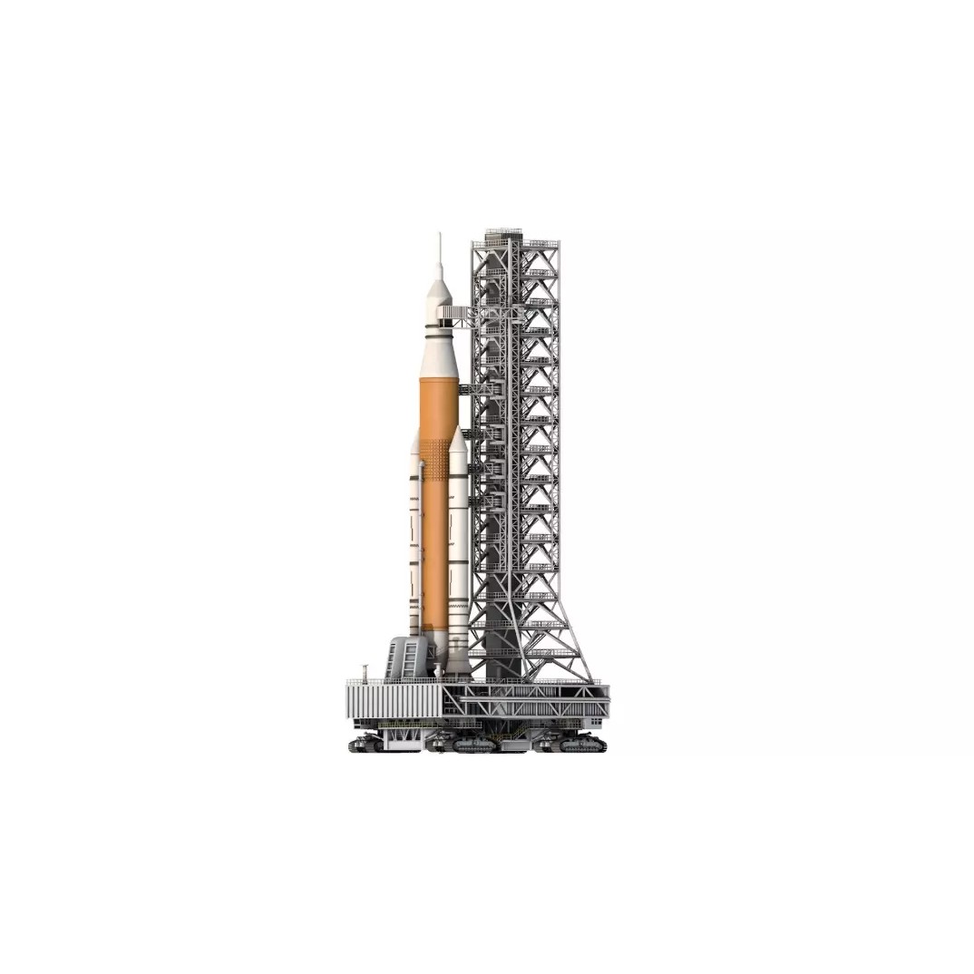 SLS Mobile Launcher Platform 3D Model – High Poly Game Asset, FBX, OBJ, Blender - View 2