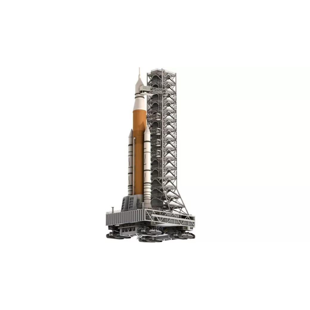 SLS Mobile Launcher Platform 3D Model – High Poly Game Asset, FBX, OBJ, Blender - View 3