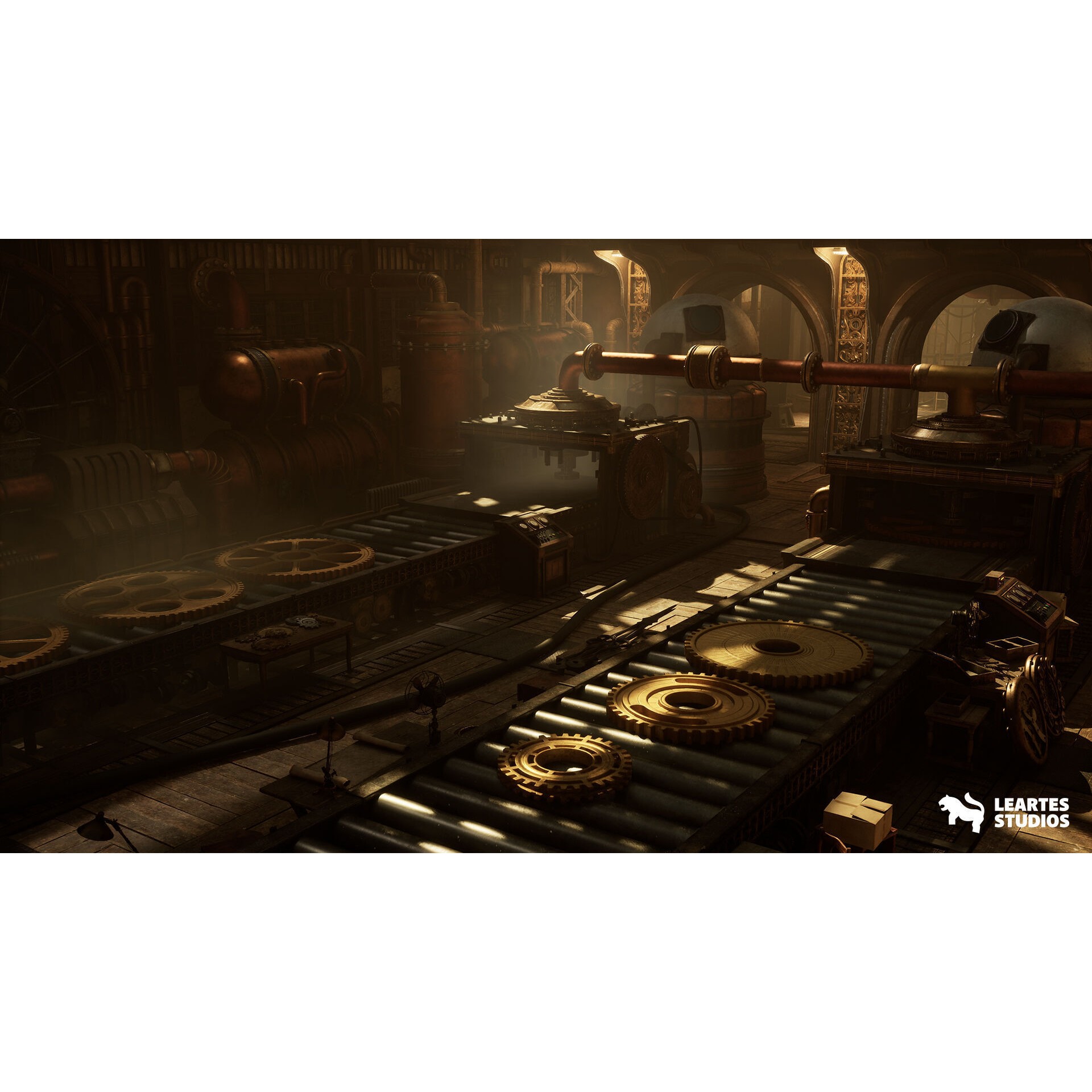 Steampunk Clock Factory - Low-Poly Game-Ready 3D Model - View 12