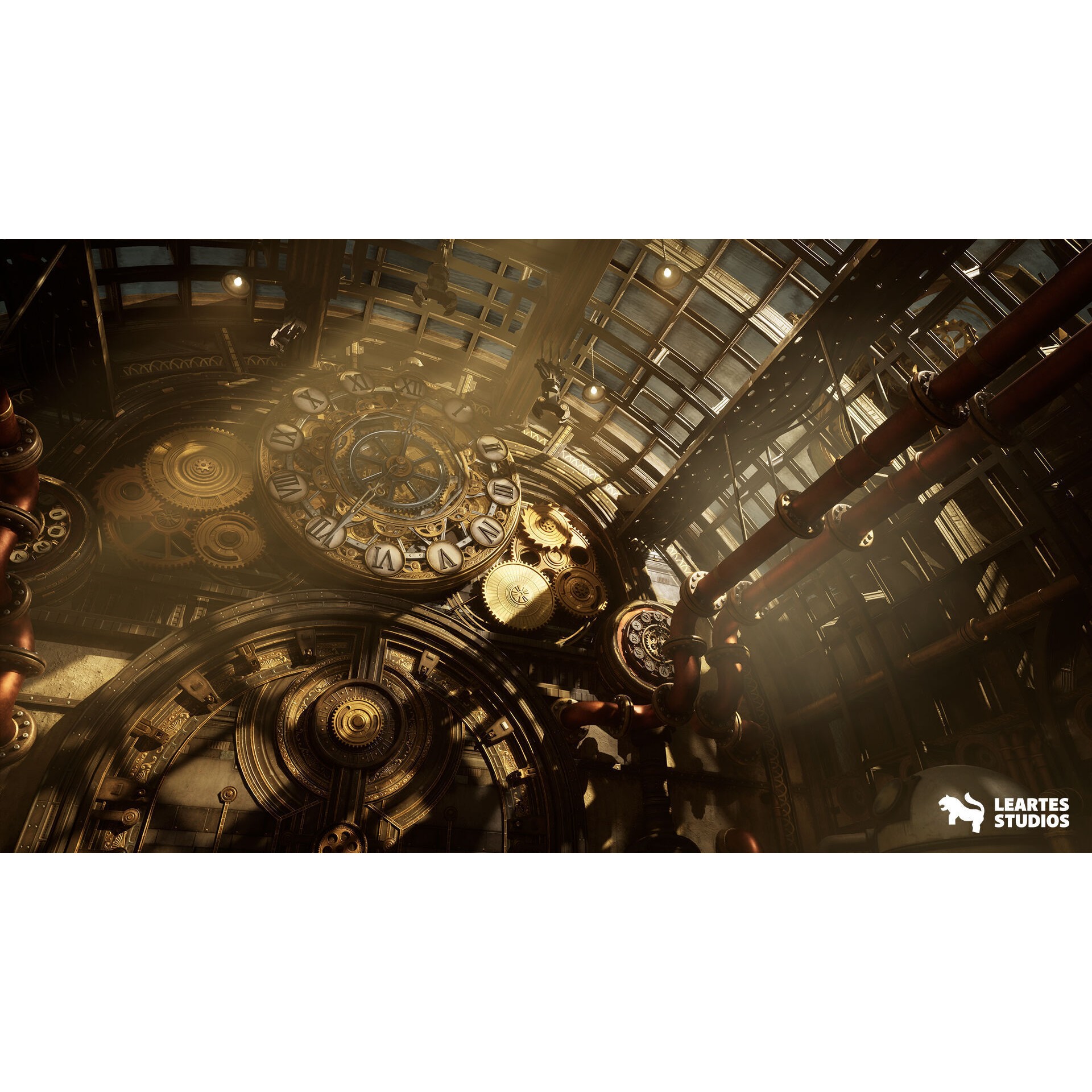 Steampunk Clock Factory - Low-Poly Game-Ready 3D Model - View 13