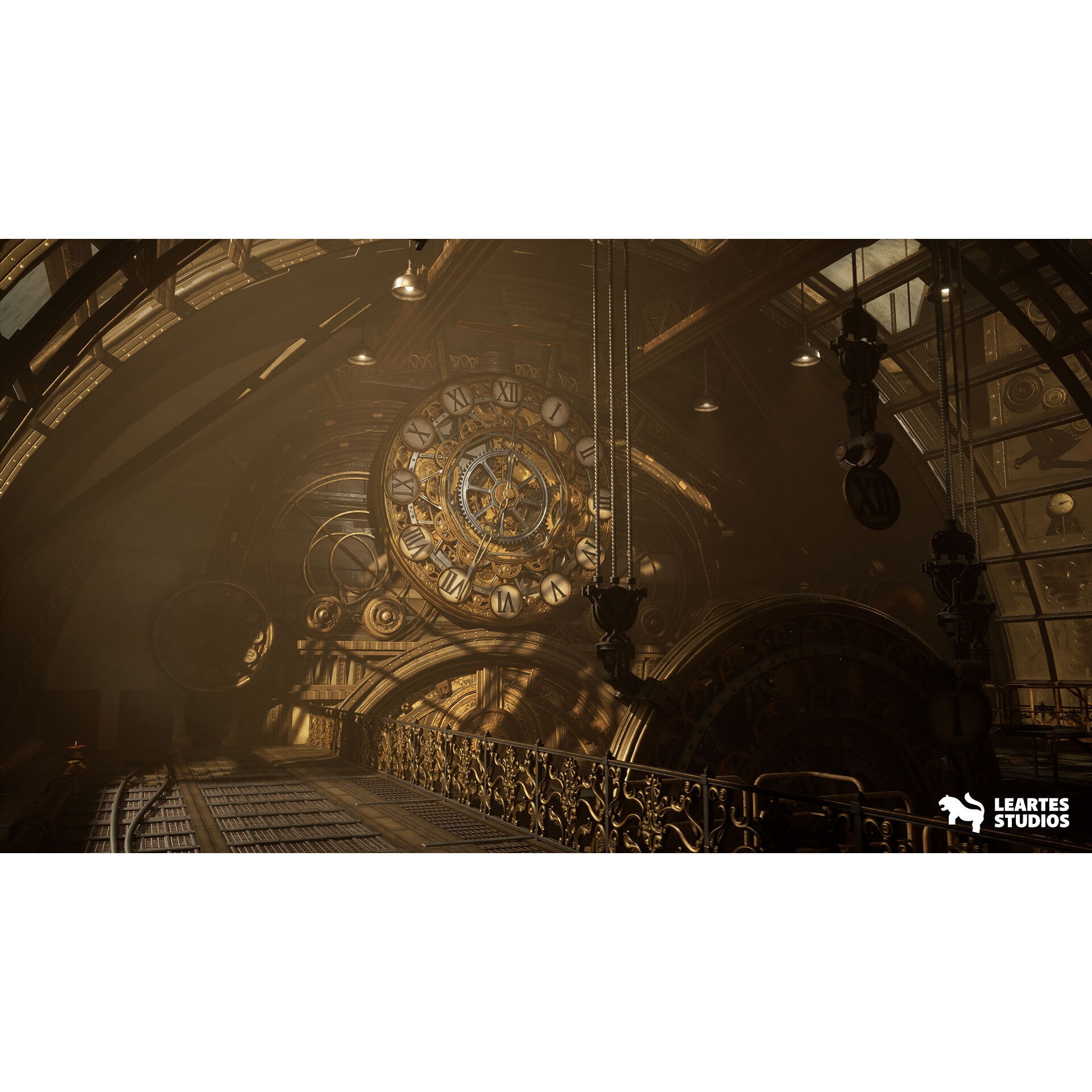 Steampunk Clock Factory - Low-Poly Game-Ready 3D Model - View 15