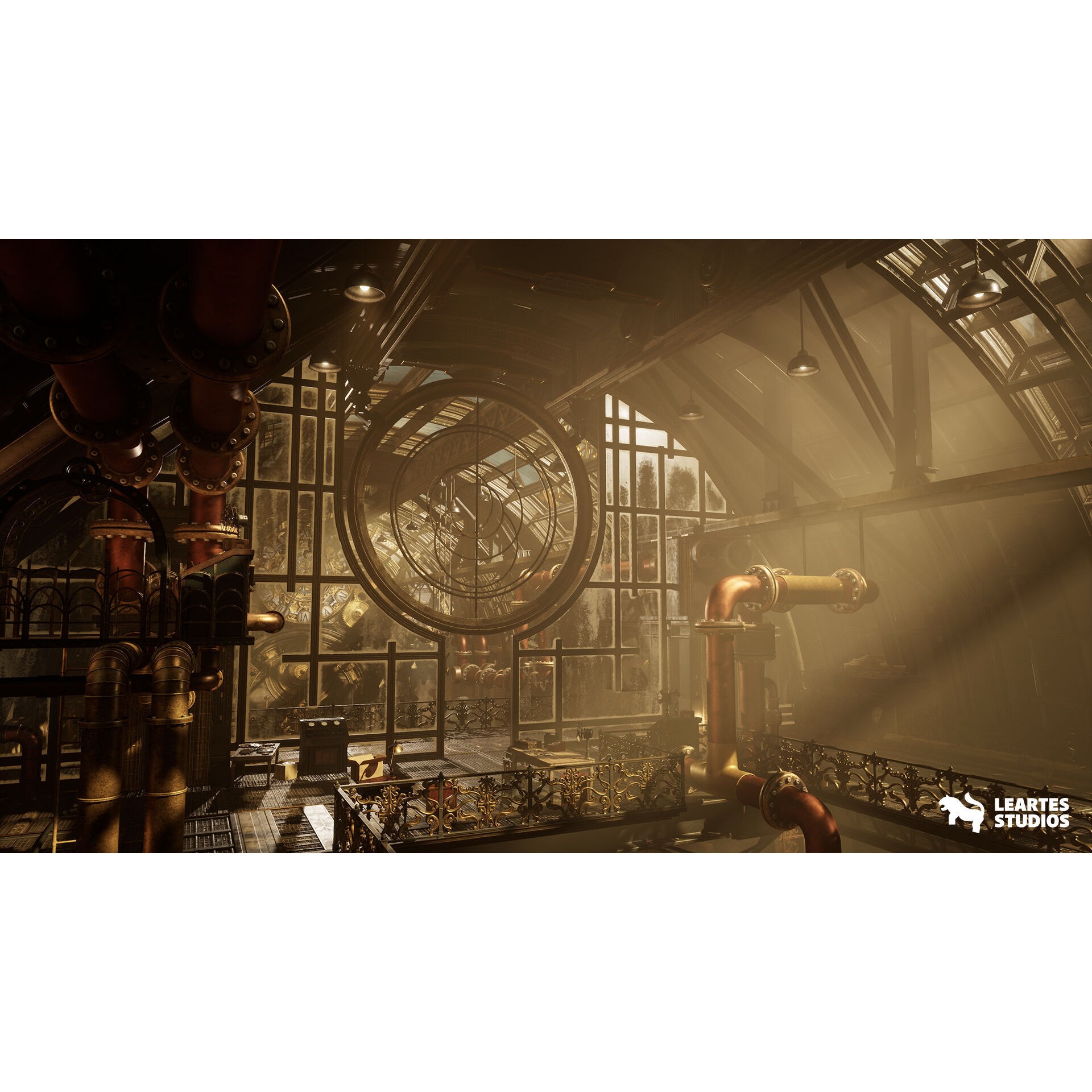 Steampunk Clock Factory - Low-Poly Game-Ready 3D Model - View 17