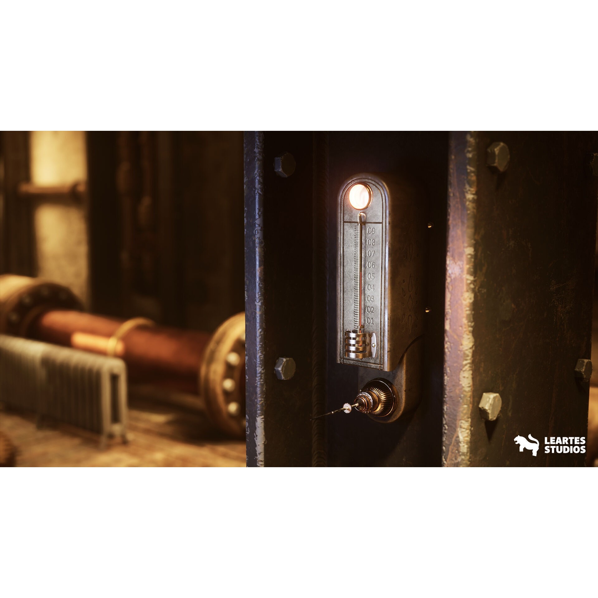 Steampunk Clock Factory - Low-Poly Game-Ready 3D Model - View 18