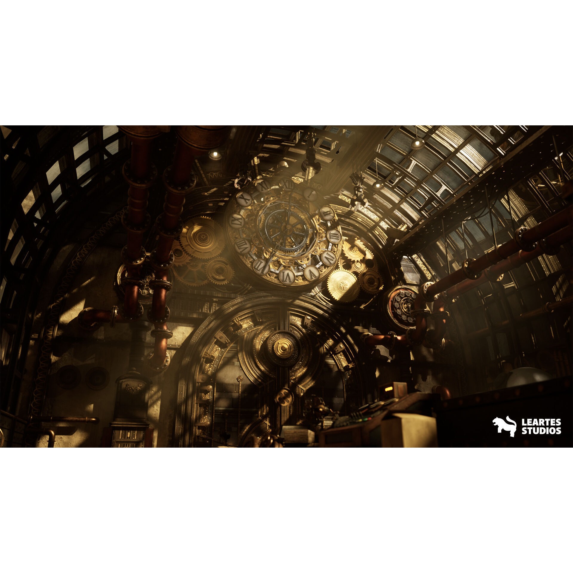 Steampunk Clock Factory - Low-Poly Game-Ready 3D Model - View 19