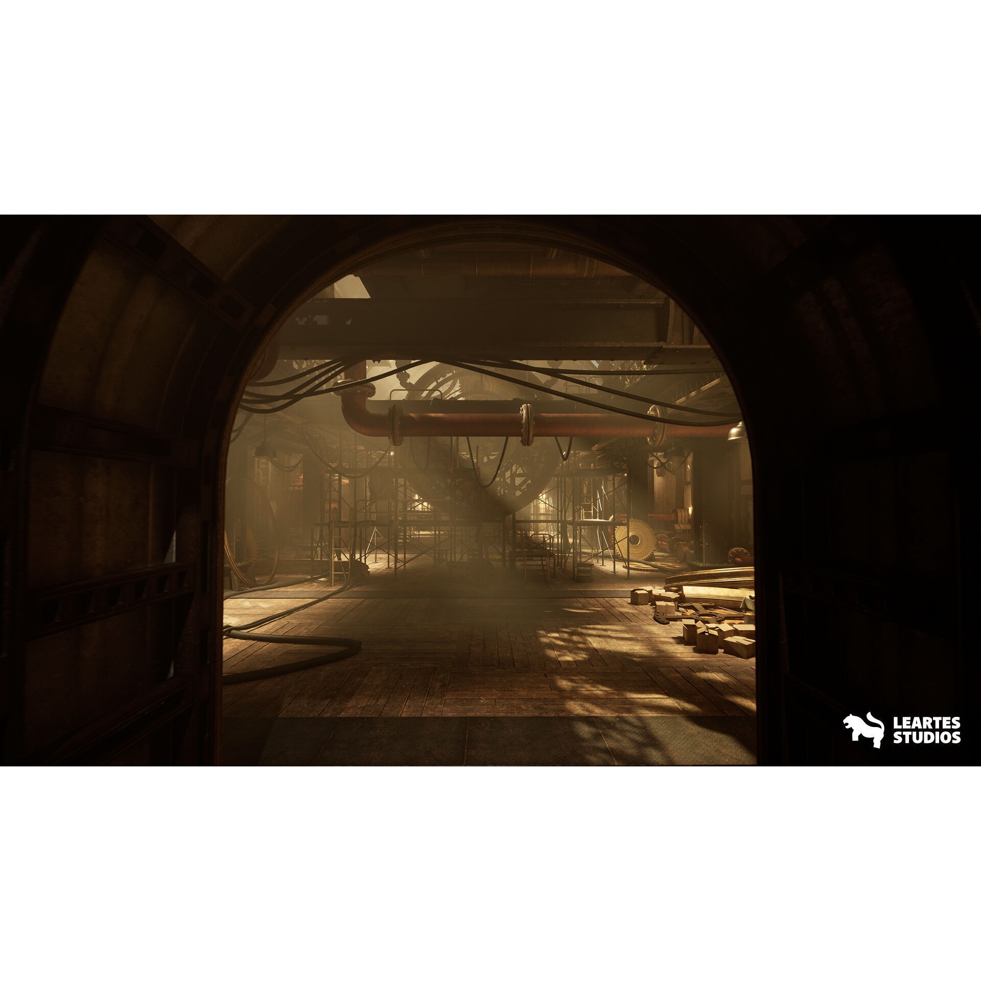 Steampunk Clock Factory - Low-Poly Game-Ready 3D Model - View 5