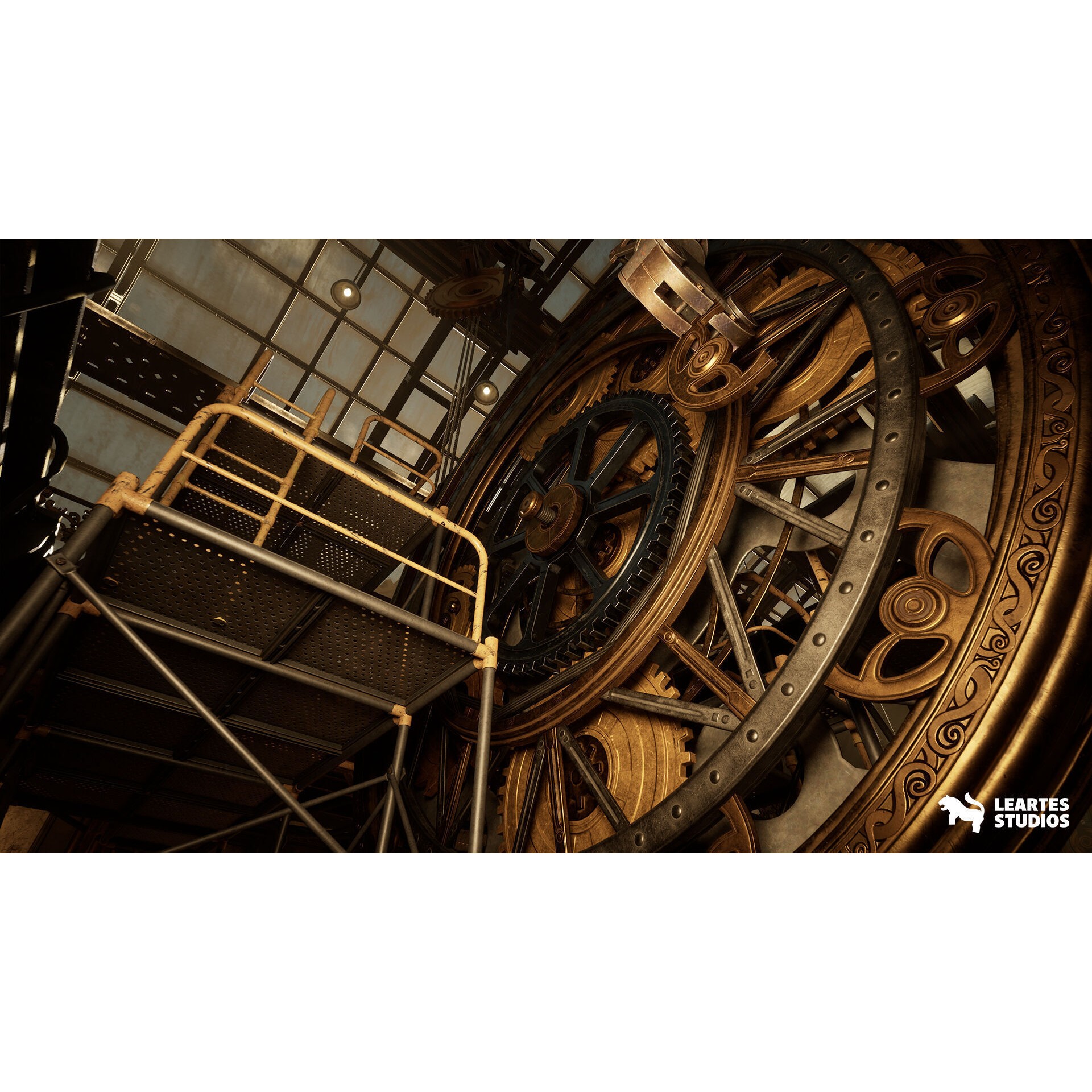Steampunk Clock Factory - Low-Poly Game-Ready 3D Model - View 7