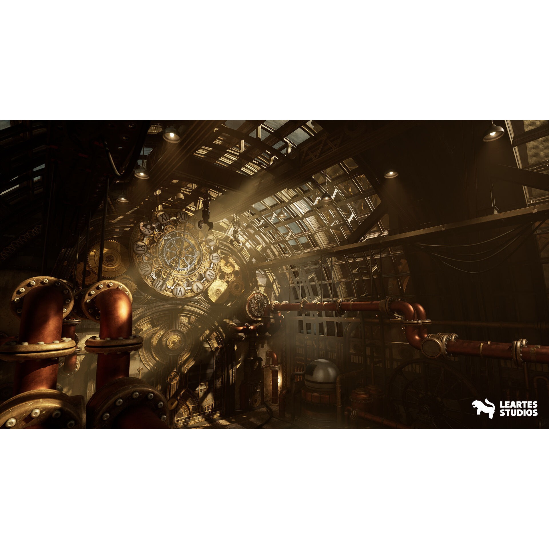 Steampunk Clock Factory - Low-Poly Game-Ready 3D Model - View 8