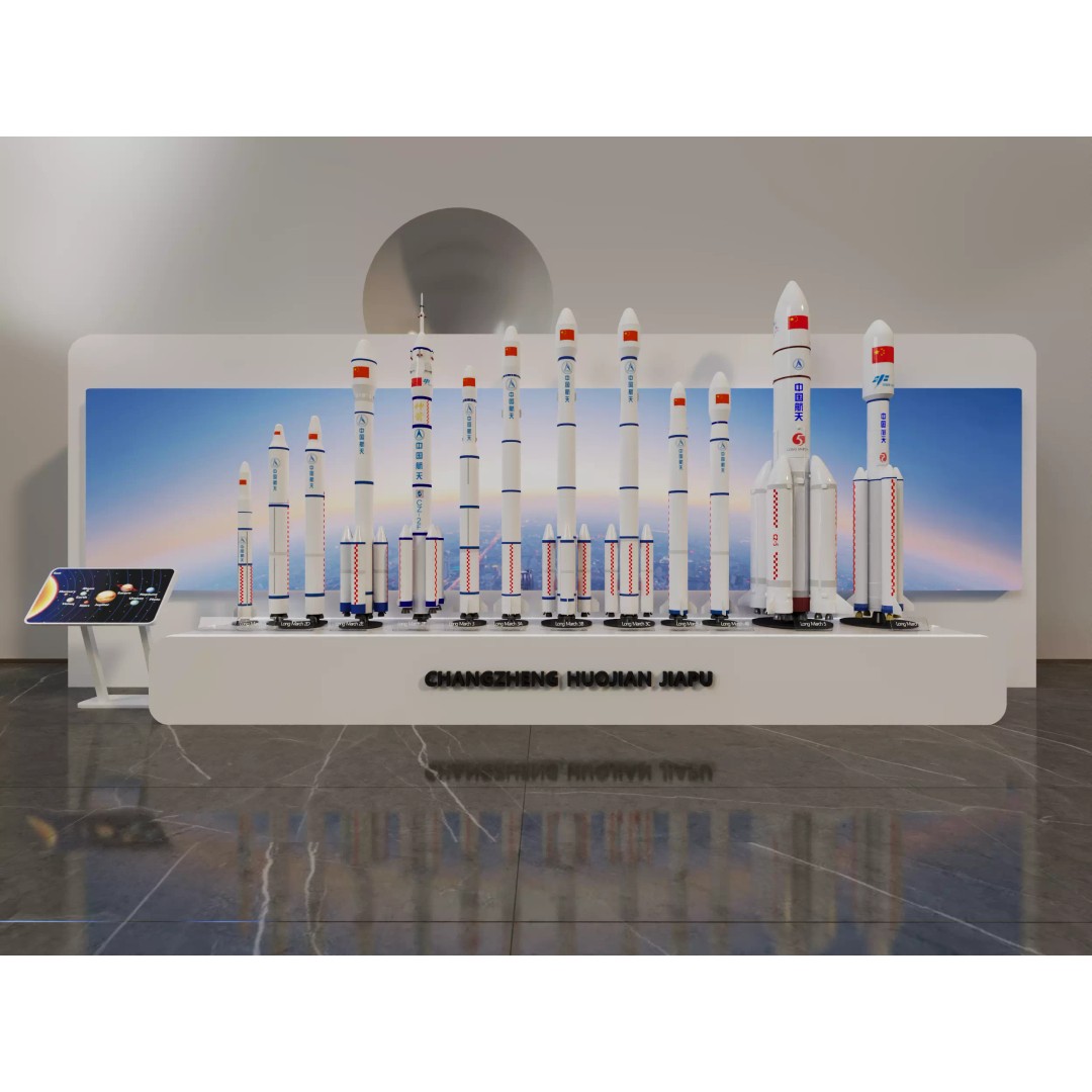 Long March Rocket 3D Model – High Detail Aerospace Asset, FBX, OBJ - View 2