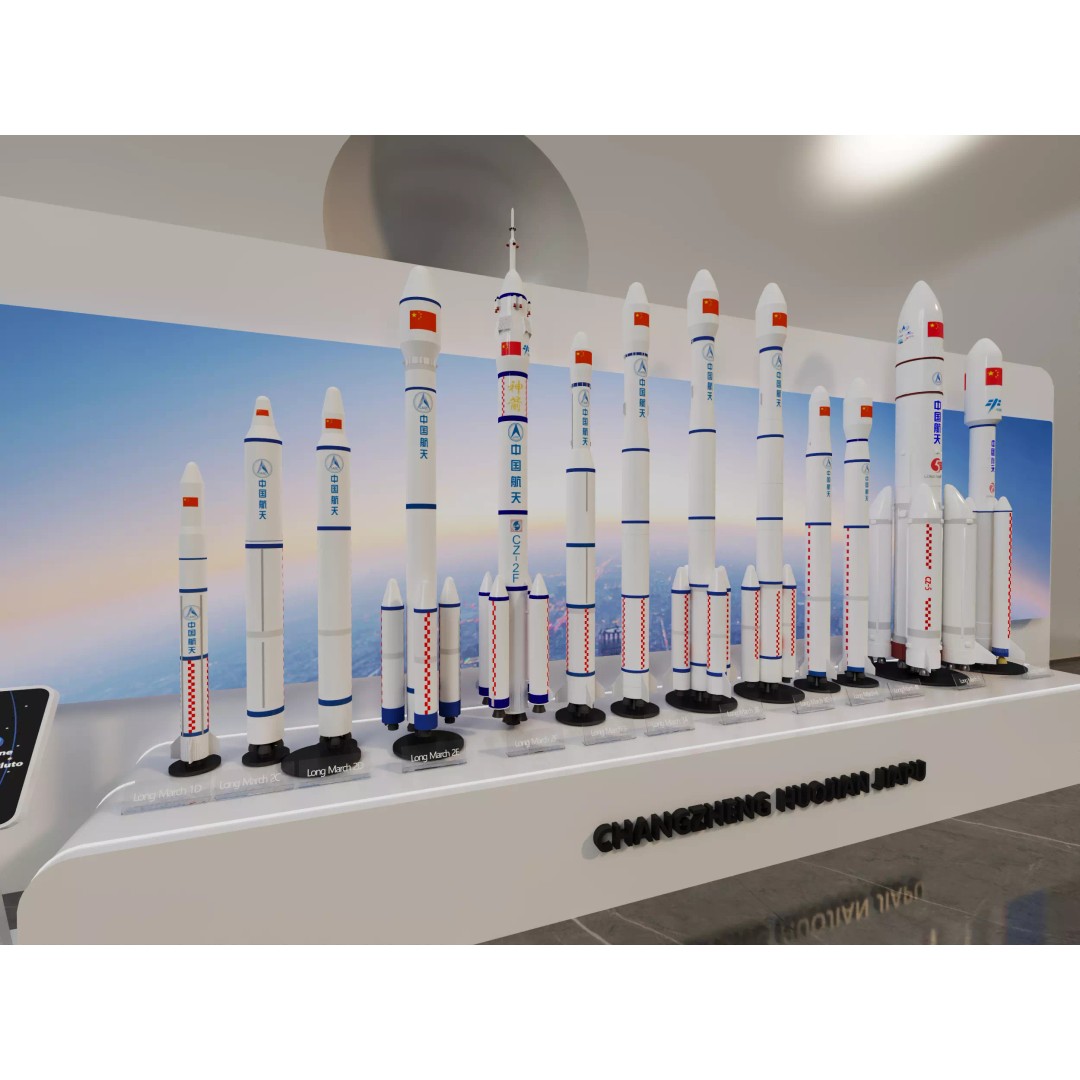 Long March Rocket 3D Model – High Detail Aerospace Asset, FBX, OBJ - View 3