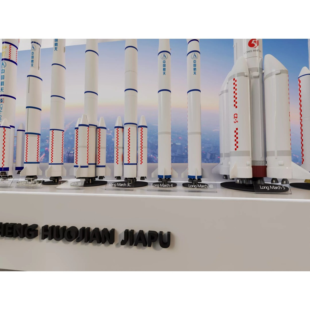 Long March Rocket 3D Model – High Detail Aerospace Asset, FBX, OBJ - View 4