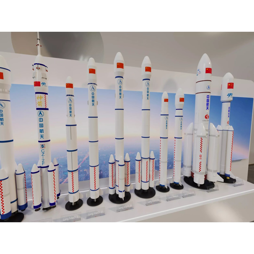 Long March Rocket 3D Model – High Detail Aerospace Asset, FBX, OBJ - View 6
