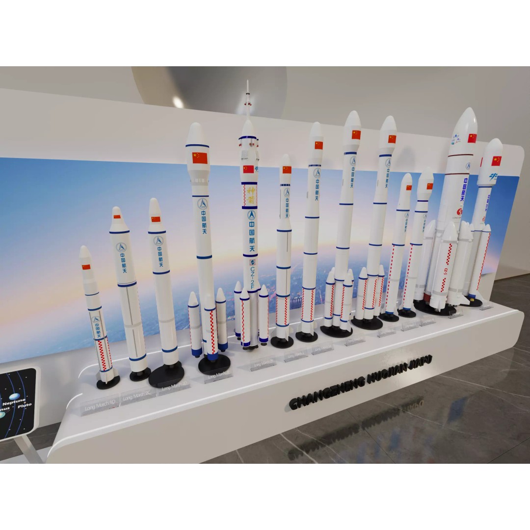 Long March Rocket 3D Model – High Detail Aerospace Asset, FBX, OBJ - View 8