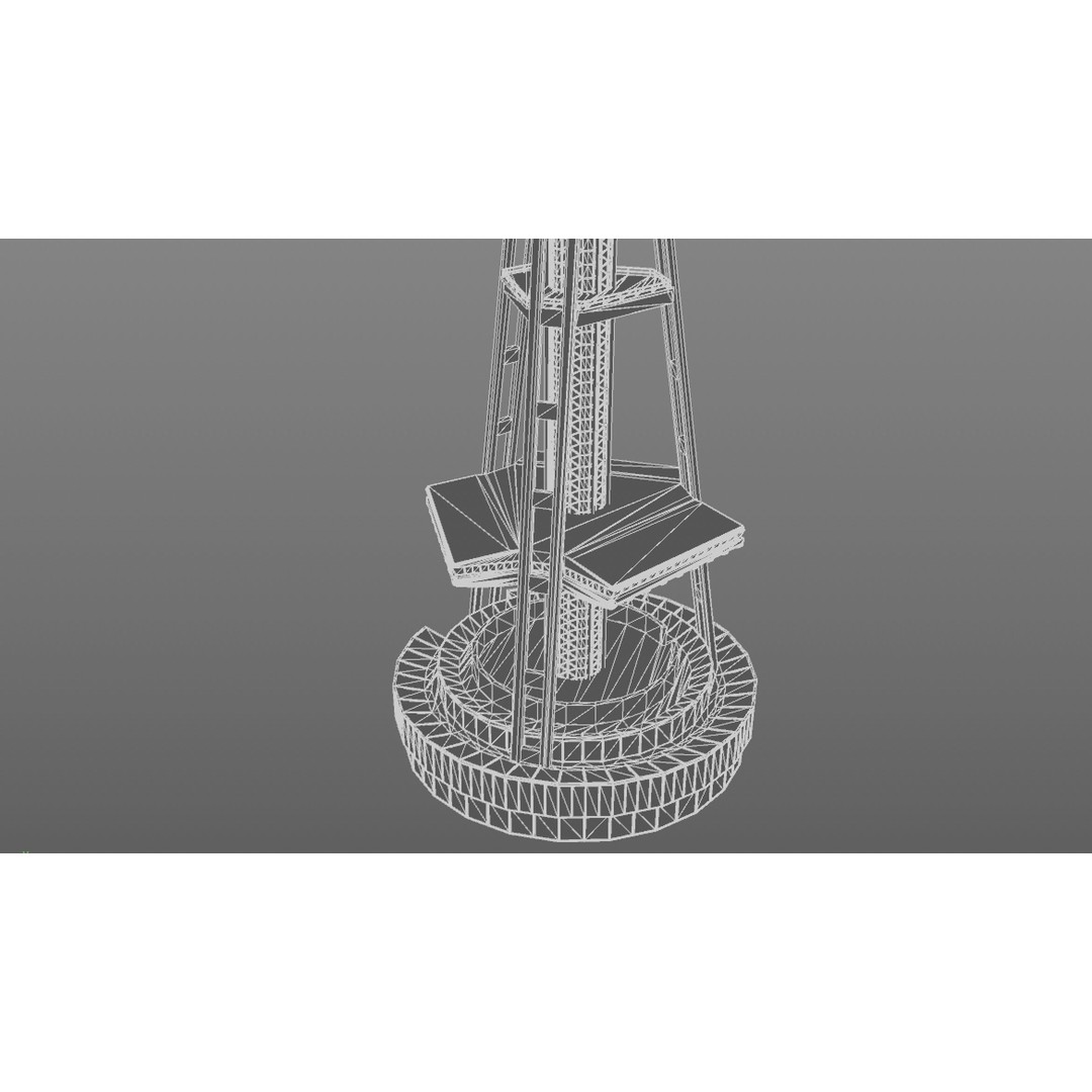 Space Needle 3D Model – High Poly Landmark Asset, FBX, OBJ