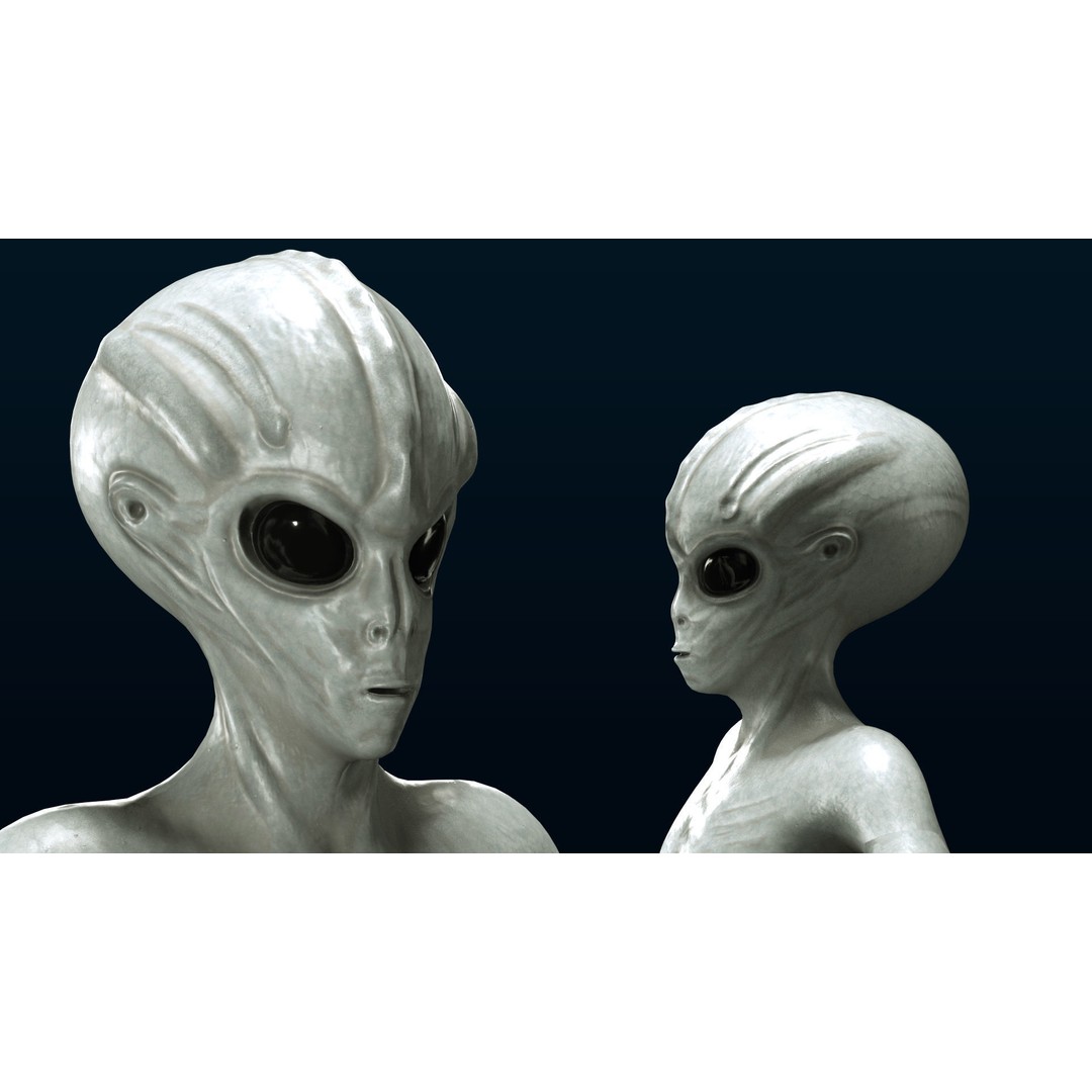 Alien Character 3D Model – Sci-Fi Humanoid with PBR Textures, FBX - View 5