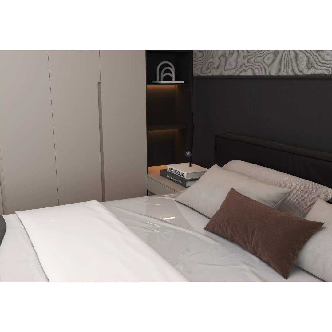 Bedroom 3D Model – Modern Interior Design, FBX & OBJ Formats - View 4