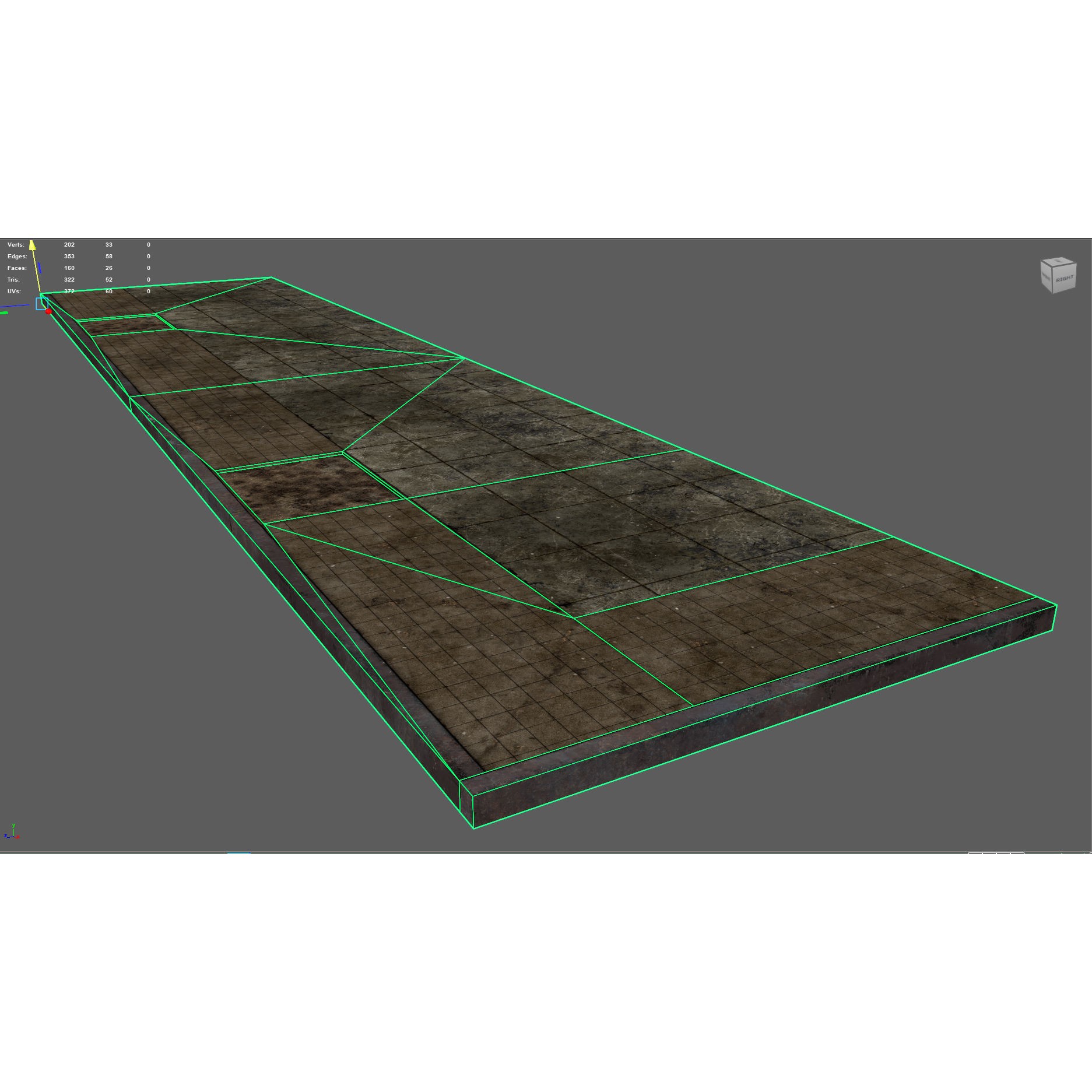 Side Walk Modular - Low-Poly Game-Ready 3D Model - View 15