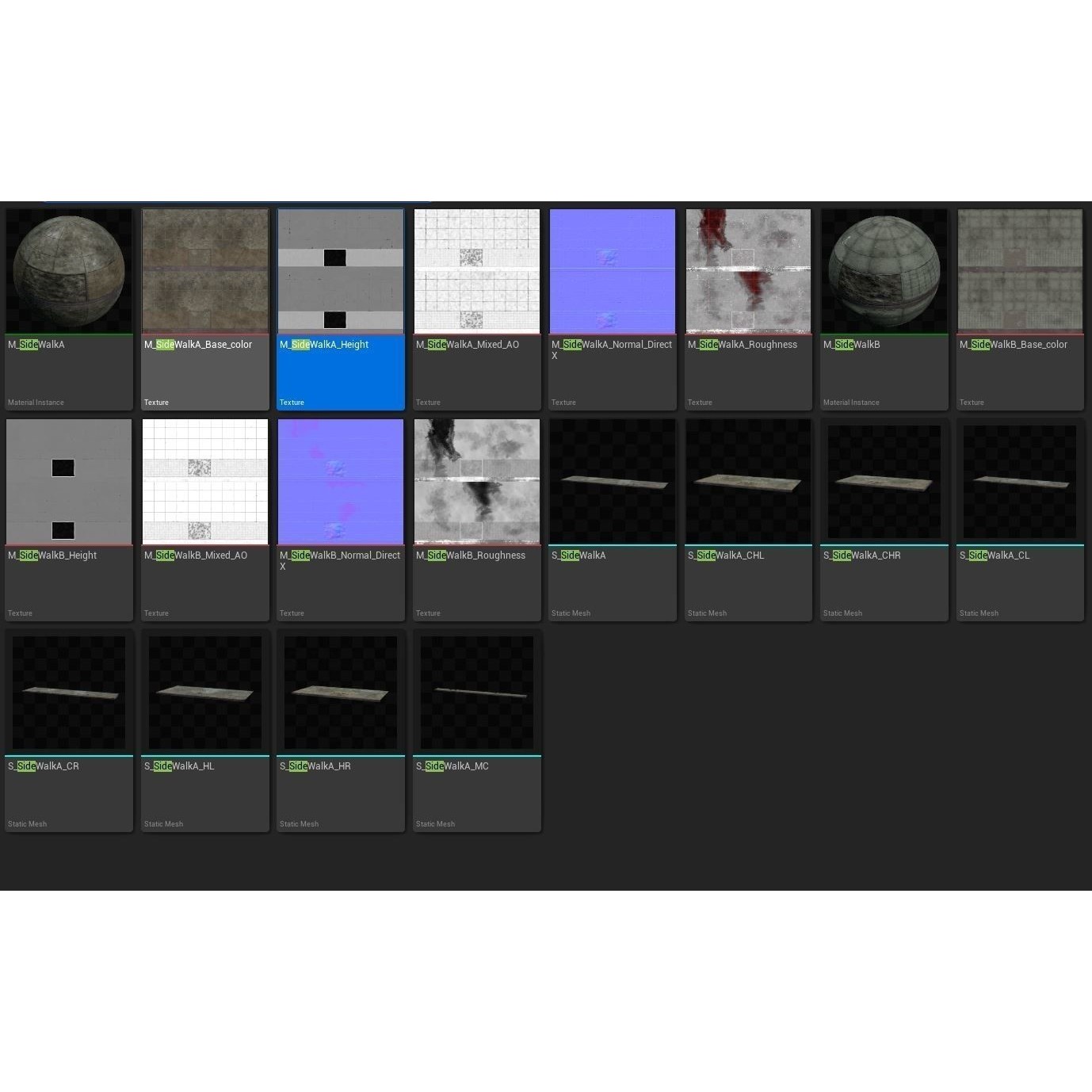 Side Walk Modular - Low-Poly Game-Ready 3D Model - View 5