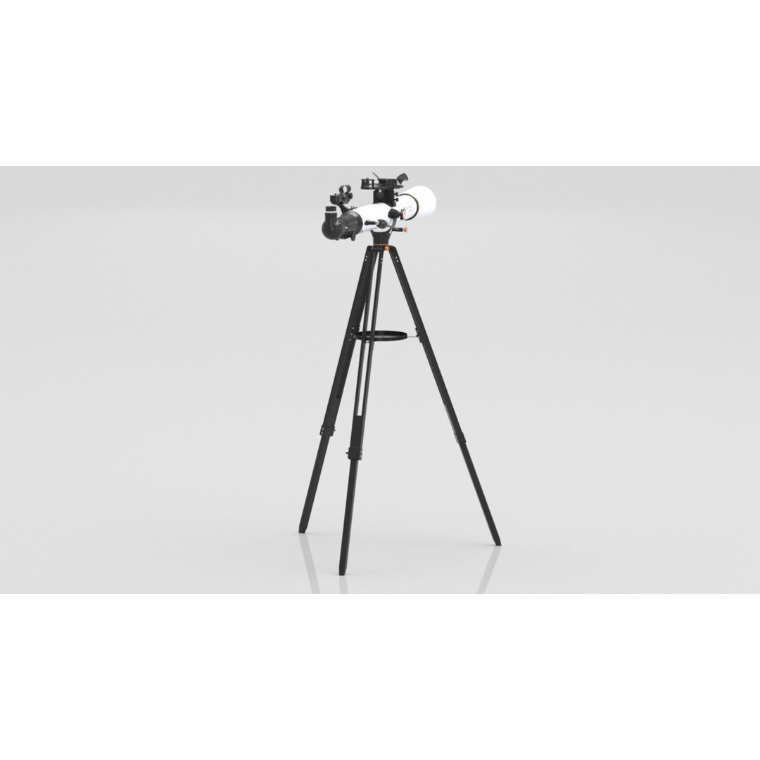 Celestron StarSense Explorer LT 70AZ Telescope 3D Model – Low Poly PBR Game Asset, FBX, OBJ - View 10