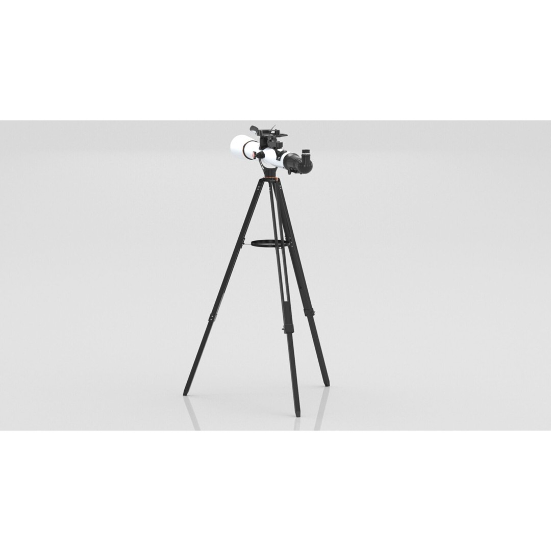 Celestron StarSense Explorer LT 70AZ Telescope 3D Model – Low Poly PBR Game Asset, FBX, OBJ - View 11