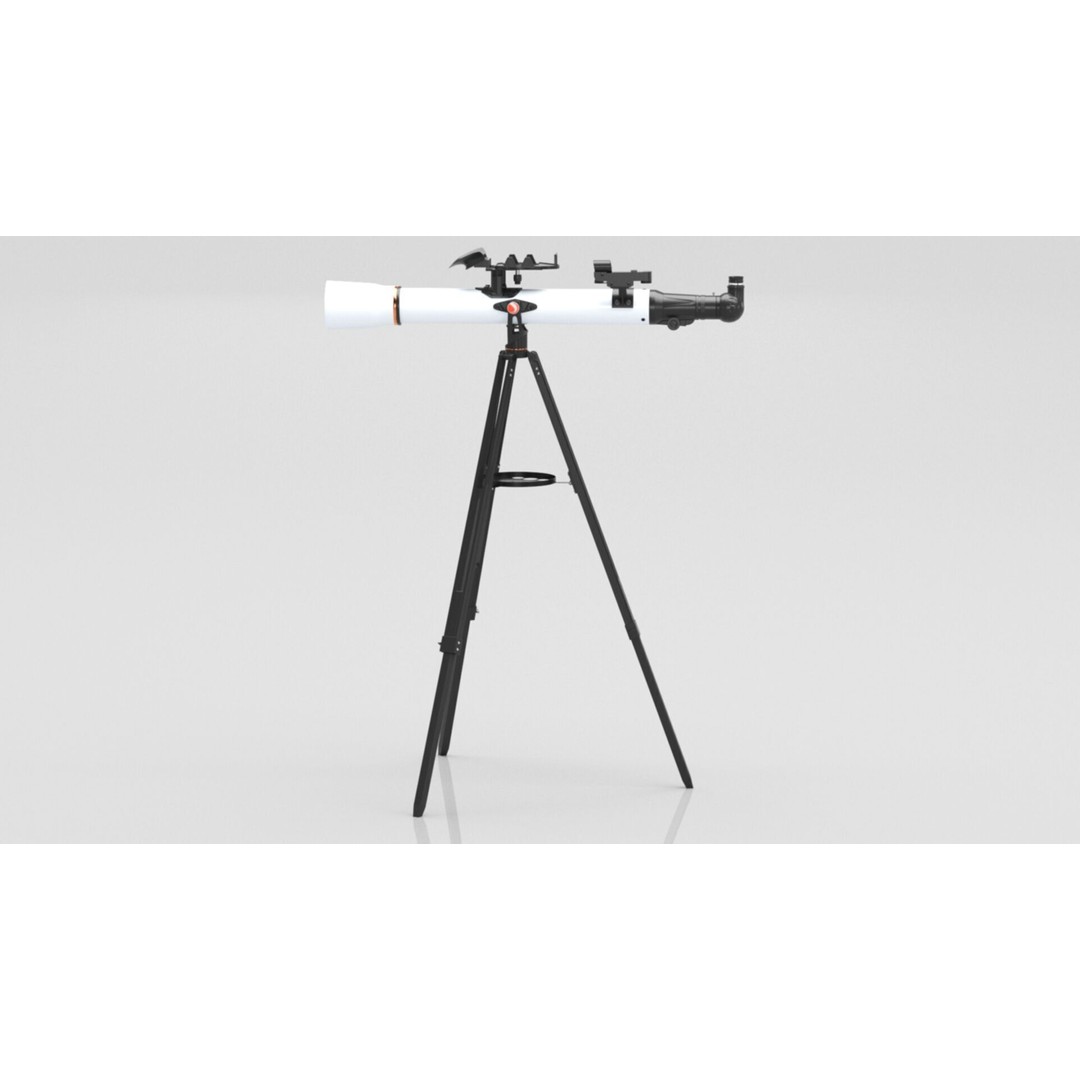 Celestron StarSense Explorer LT 70AZ Telescope 3D Model – Low Poly PBR Game Asset, FBX, OBJ - View 13