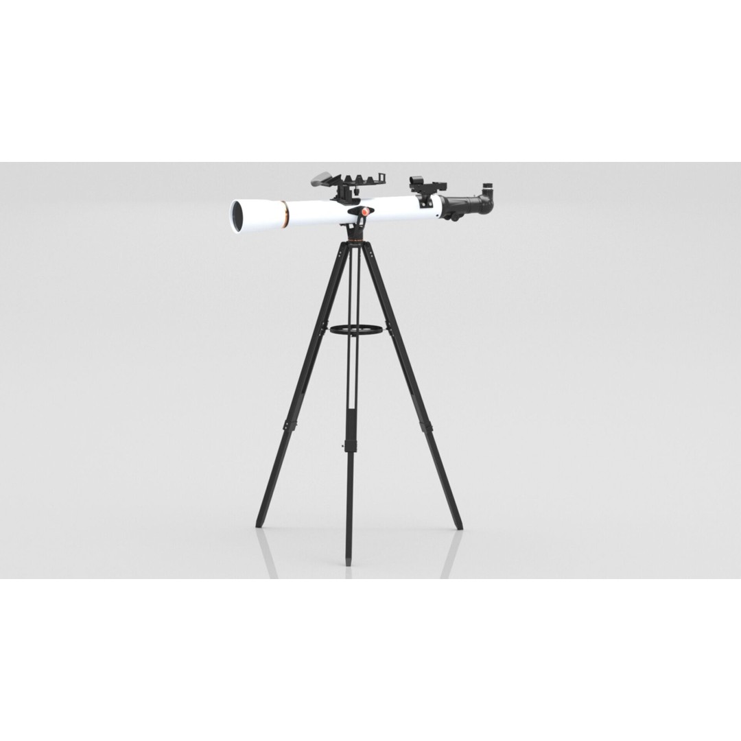 Celestron StarSense Explorer LT 70AZ Telescope 3D Model – Low Poly PBR Game Asset, FBX, OBJ - View 14