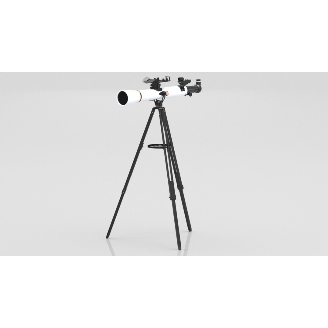 Celestron StarSense Explorer LT 70AZ Telescope 3D Model – Low Poly PBR Game Asset, FBX, OBJ - View 15