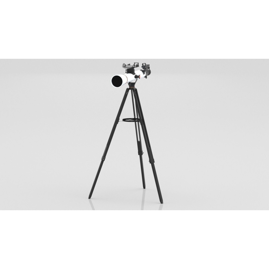 Celestron StarSense Explorer LT 70AZ Telescope 3D Model – Low Poly PBR Game Asset, FBX, OBJ - View 16
