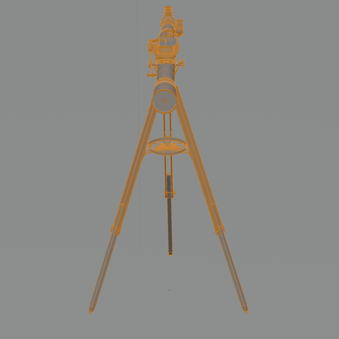 Celestron StarSense Explorer LT 70AZ Telescope 3D Model – Low Poly PBR Game Asset, FBX, OBJ - View 20