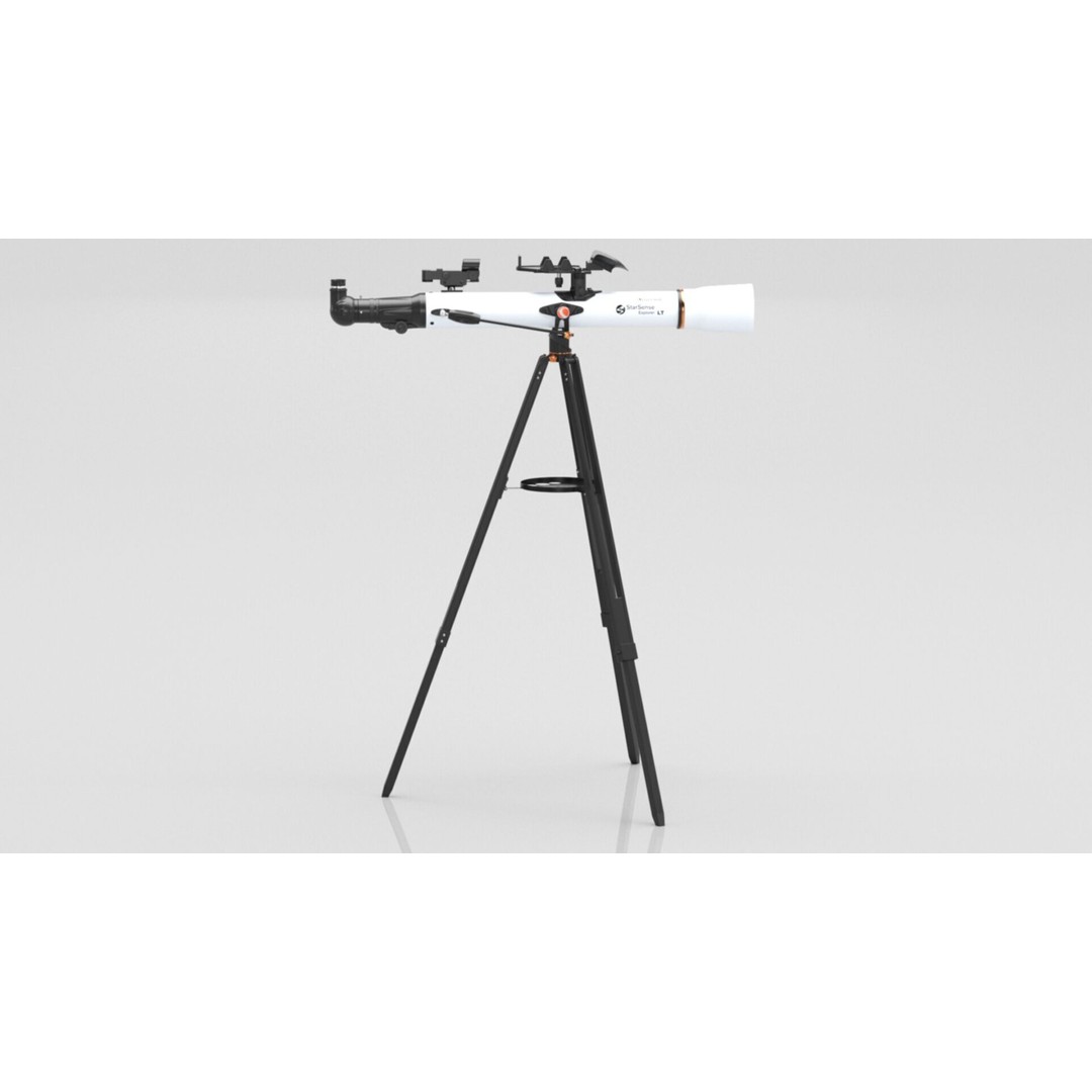 Celestron StarSense Explorer LT 70AZ Telescope 3D Model – Low Poly PBR Game Asset, FBX, OBJ - View 8