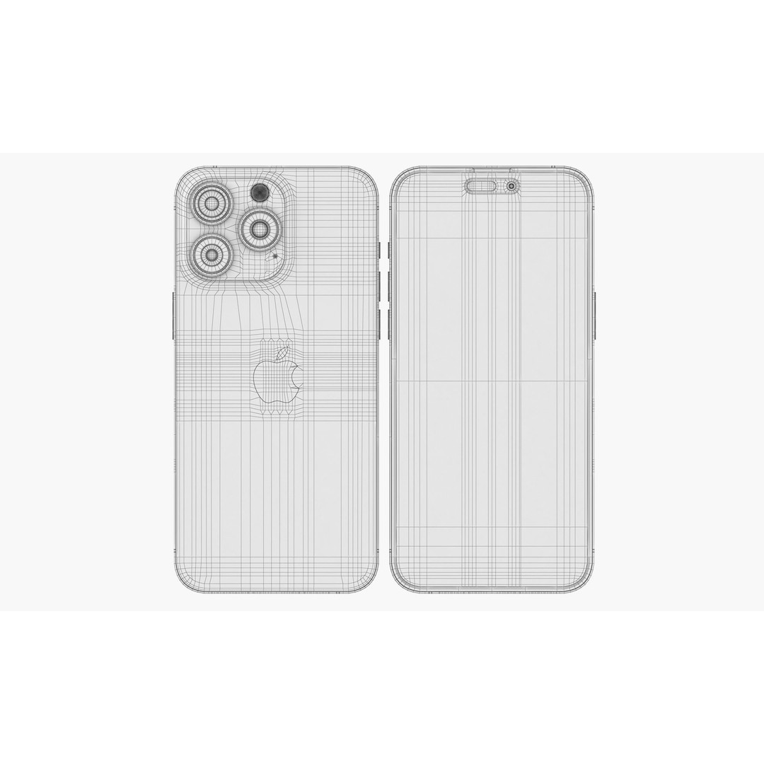 Apple iPhone 15 3D Model – Realistic Phone Asset, PBR Textures