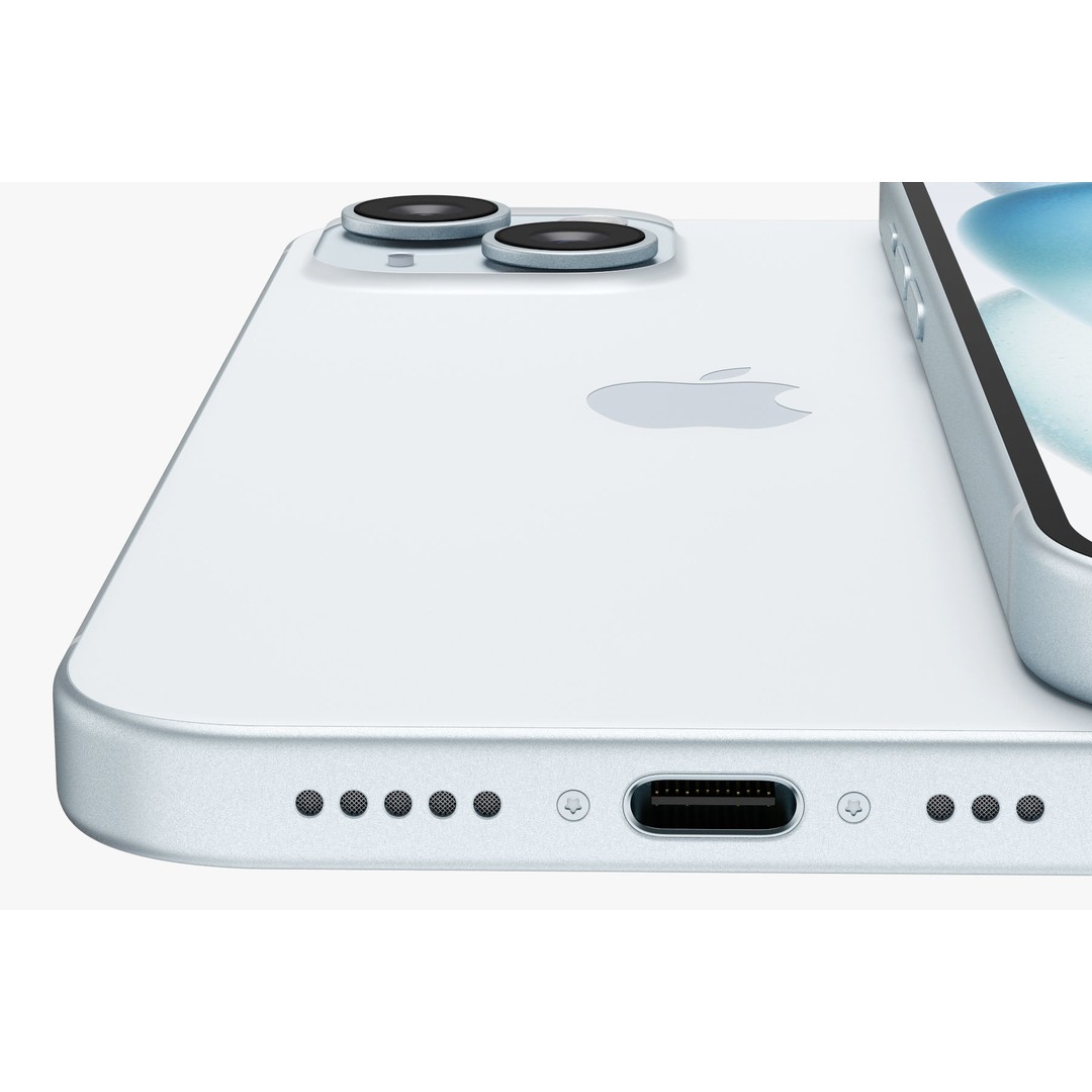 Apple iPhone 15 3D Model – Realistic Phone Asset, PBR Textures - View 28