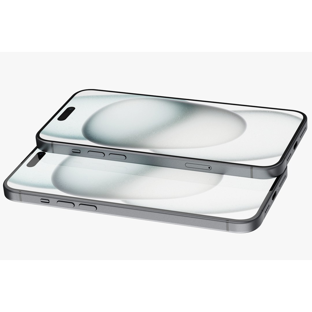Apple iPhone 15 3D Model – Realistic Phone Asset, PBR Textures - View 34