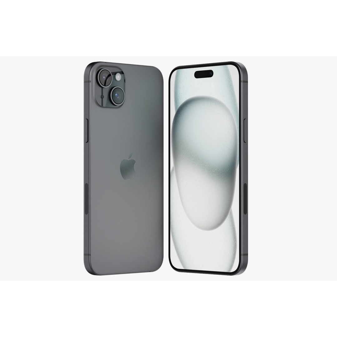 Apple iPhone 15 3D Model – Realistic Phone Asset, PBR Textures - View 37