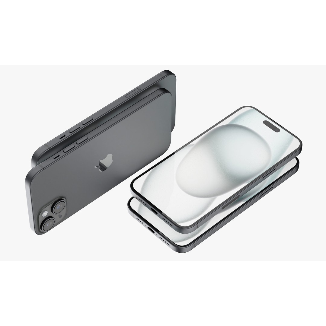Apple iPhone 15 3D Model – Realistic Phone Asset, PBR Textures - View 42