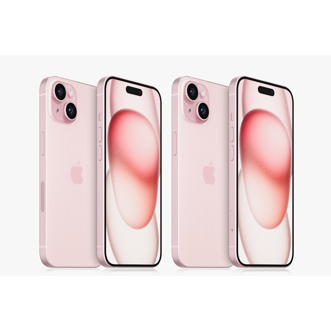 Apple iPhone 15 3D Model – Realistic Phone Asset, PBR Textures - View 7