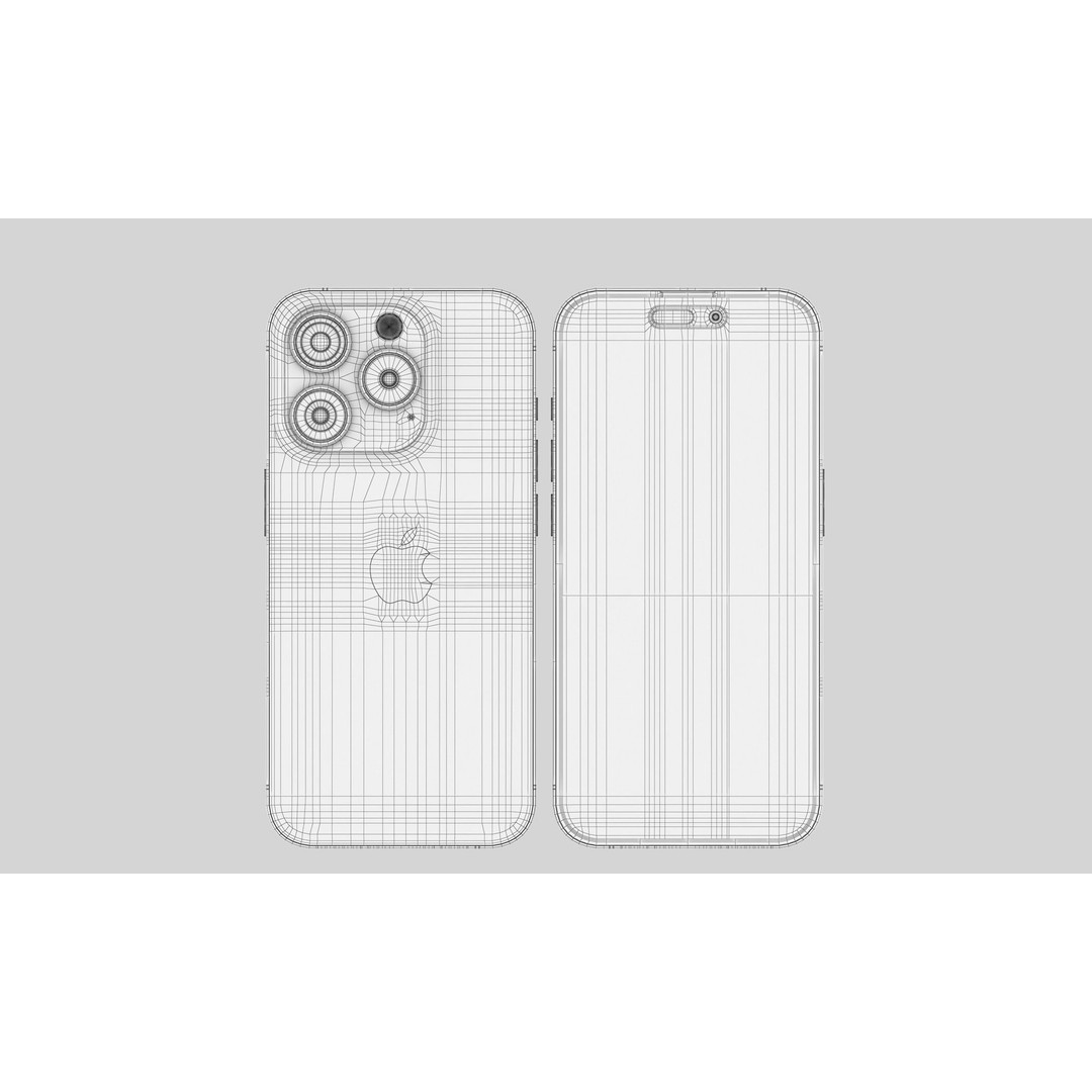 Apple iPhone 15 3D Model – Realistic Phone Asset, PBR Textures - View 83