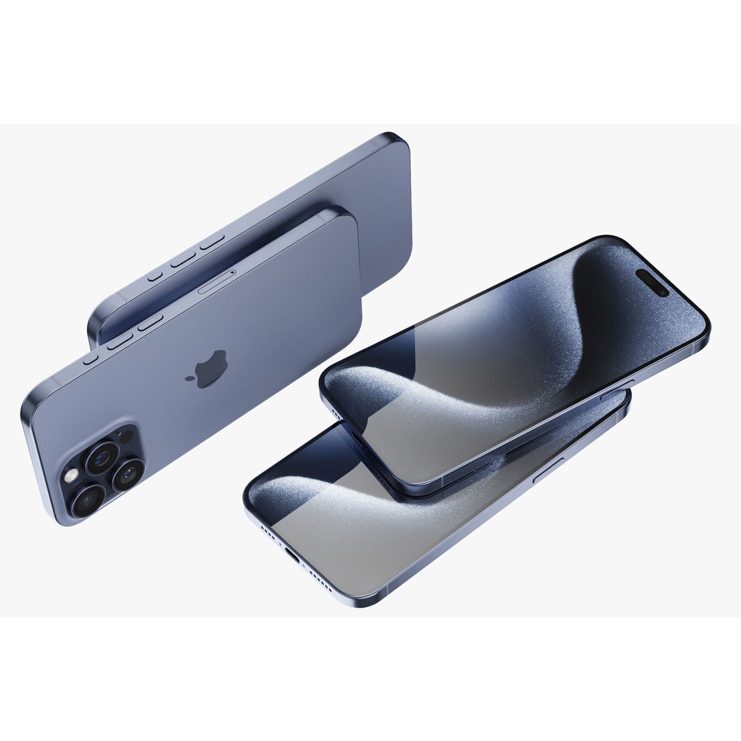 Apple iPhone 15 3D Model – Realistic Phone Asset, PBR Textures - View 95