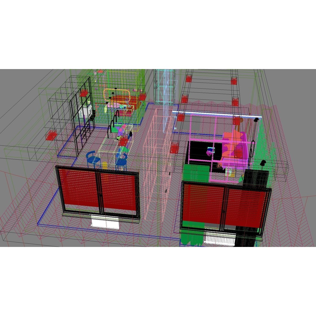 Modern Residential Interior 3D Model – High Quality Apartment Scene, FBX & OBJ - View 20