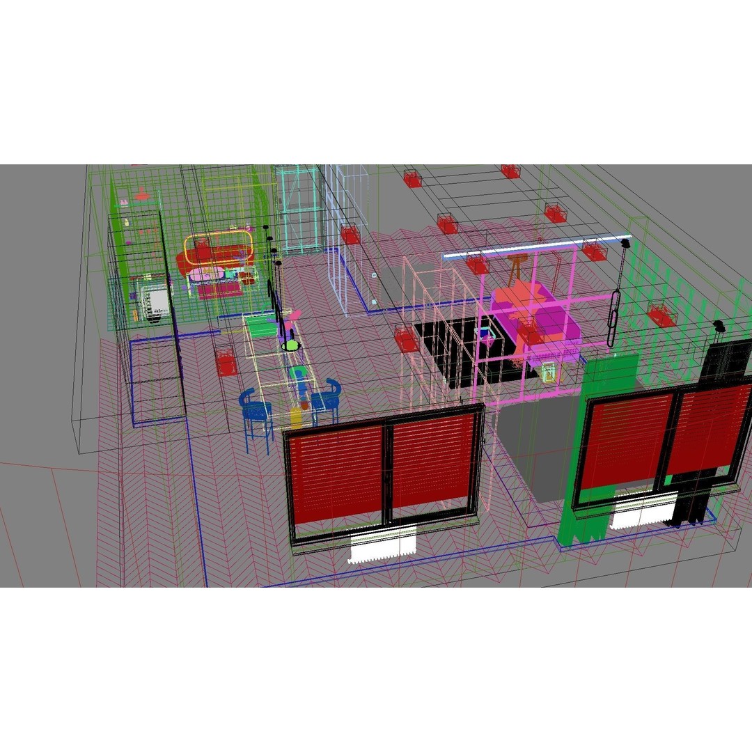 Modern Residential Interior 3D Model – High Quality Apartment Scene, FBX & OBJ - View 21