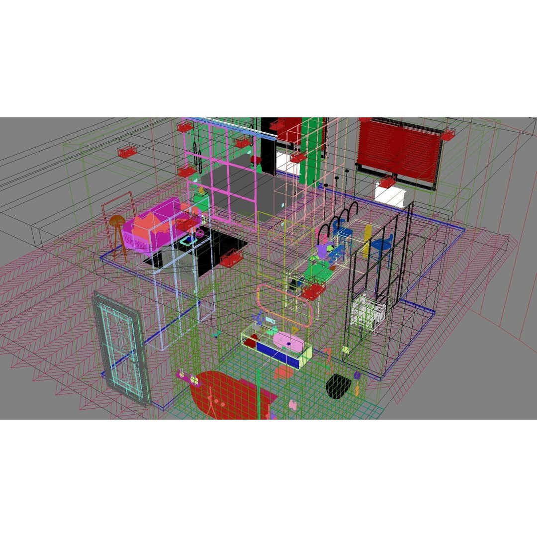 Modern Residential Interior 3D Model – High Quality Apartment Scene, FBX & OBJ - View 40