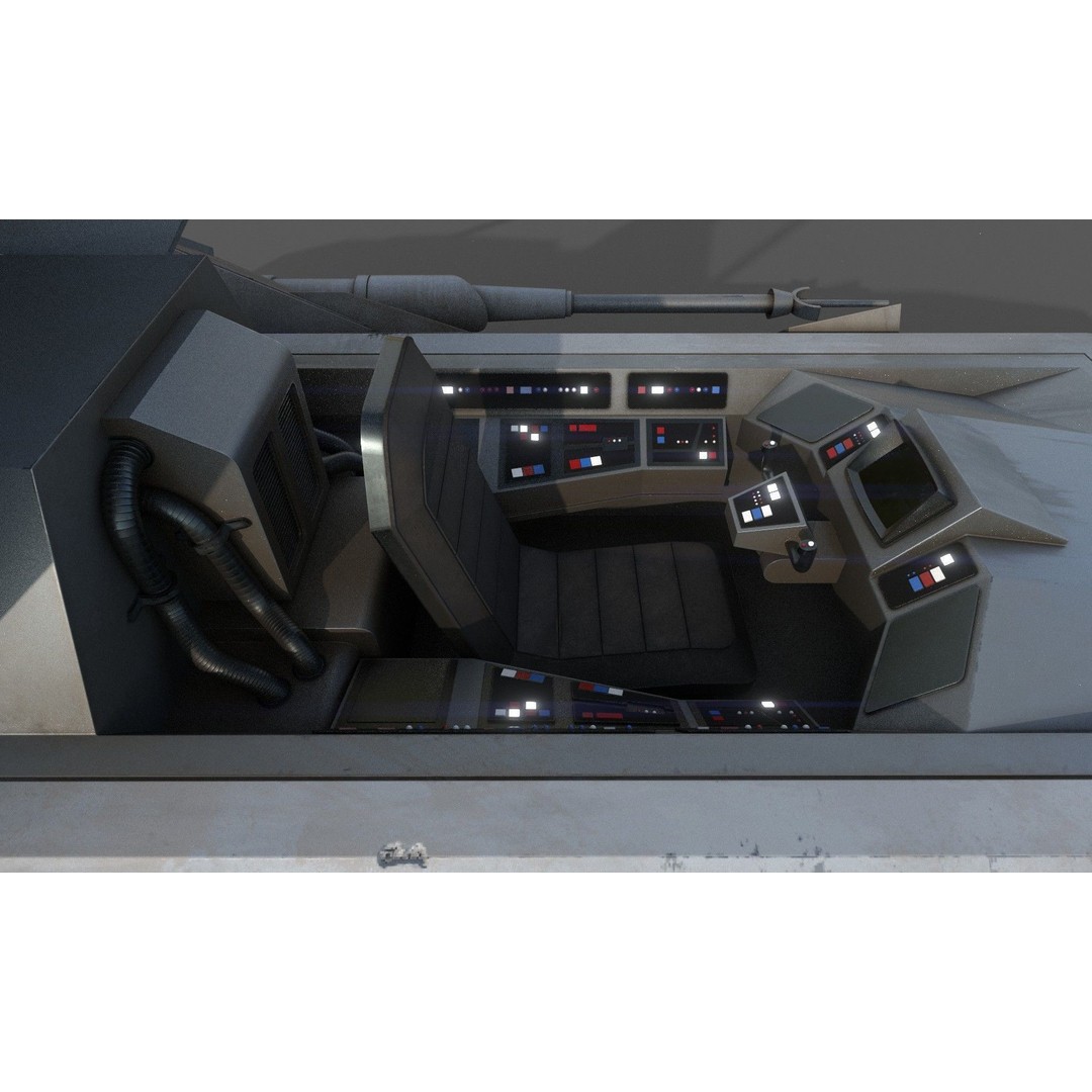 Airspeeder 3D Model – Low Poly Sci-Fi Vehicle, FBX, Game Ready