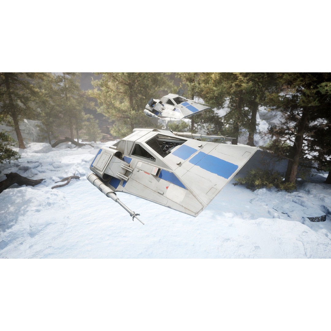 Airspeeder 3D Model – Low Poly Sci-Fi Vehicle, FBX, Game Ready - View 10