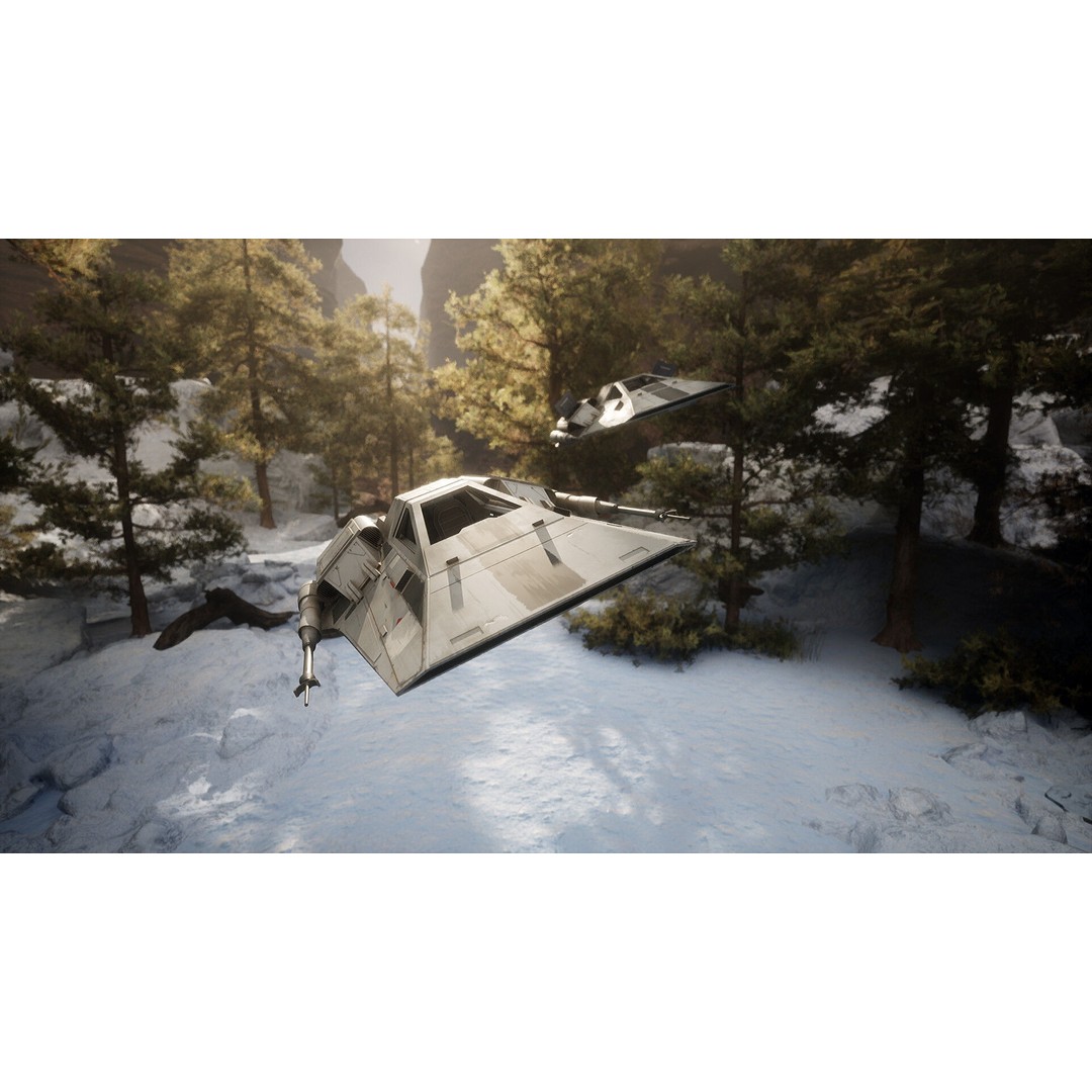 Airspeeder 3D Model – Low Poly Sci-Fi Vehicle, FBX, Game Ready - View 3