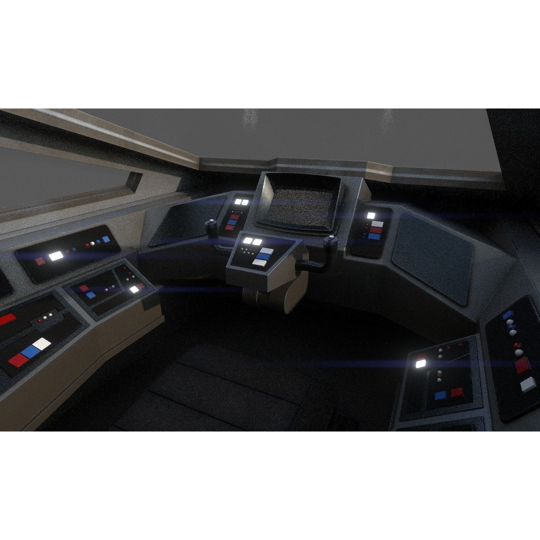 Airspeeder 3D Model – Low Poly Sci-Fi Vehicle, FBX, Game Ready - View 35