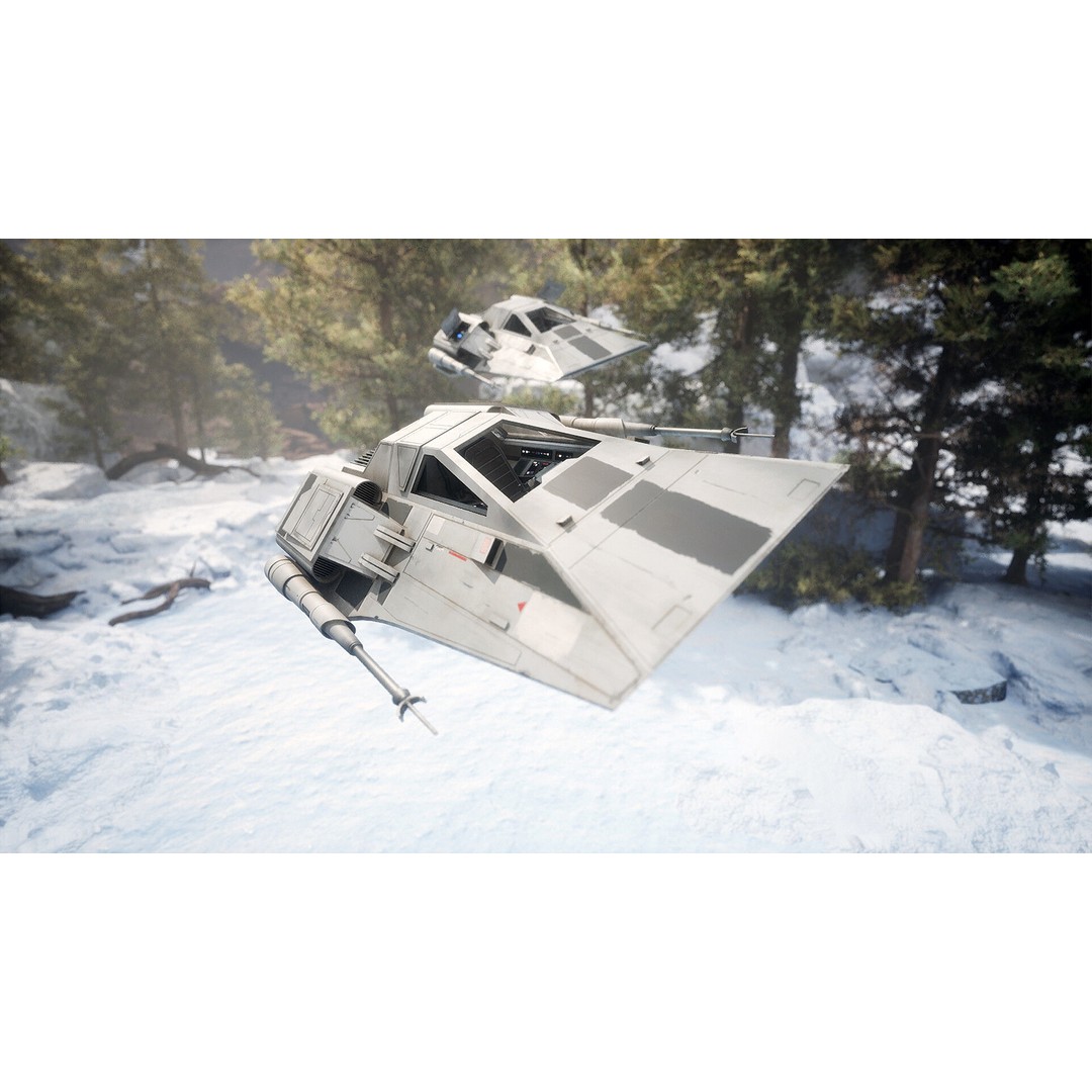 Airspeeder 3D Model – Low Poly Sci-Fi Vehicle, FBX, Game Ready - View 6