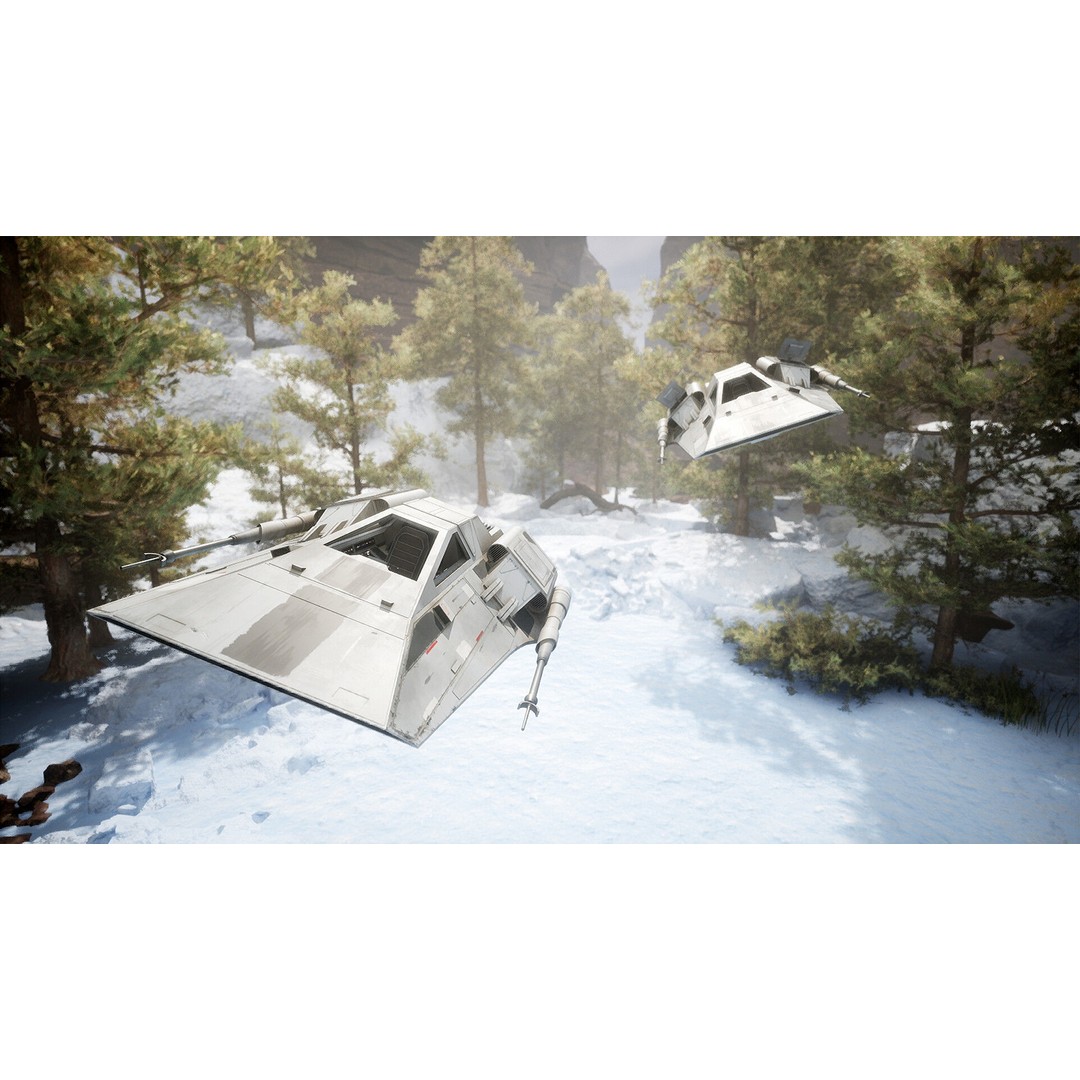 Airspeeder 3D Model – Low Poly Sci-Fi Vehicle, FBX, Game Ready - View 7