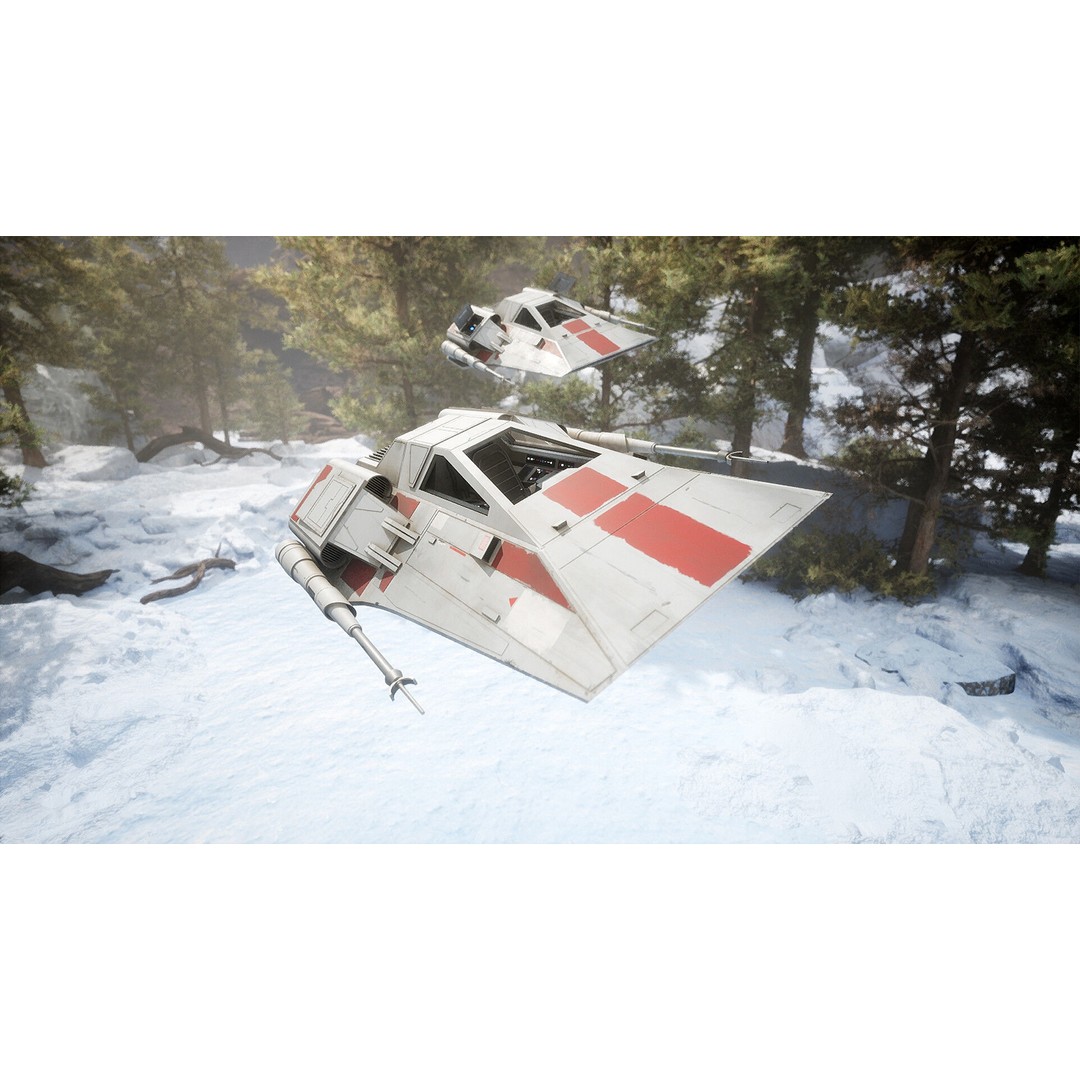 Airspeeder 3D Model – Low Poly Sci-Fi Vehicle, FBX, Game Ready - View 8