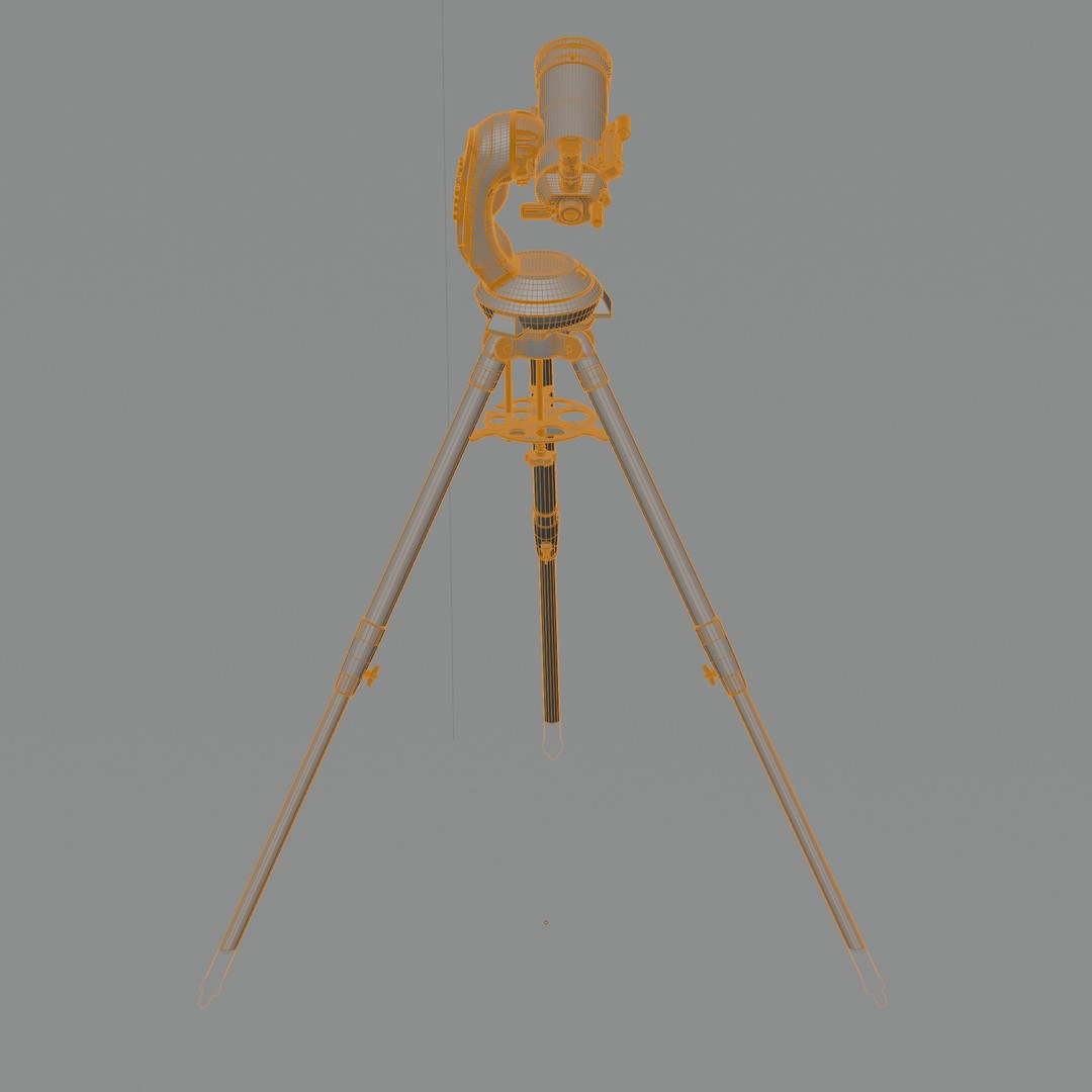 Celestron NexStar 4SE Telescope 3D Model – Low Poly PBR Asset, FBX, OBJ